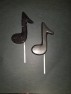 3554 Music Notes Chocolate or Hard Candy Lollipop Mold